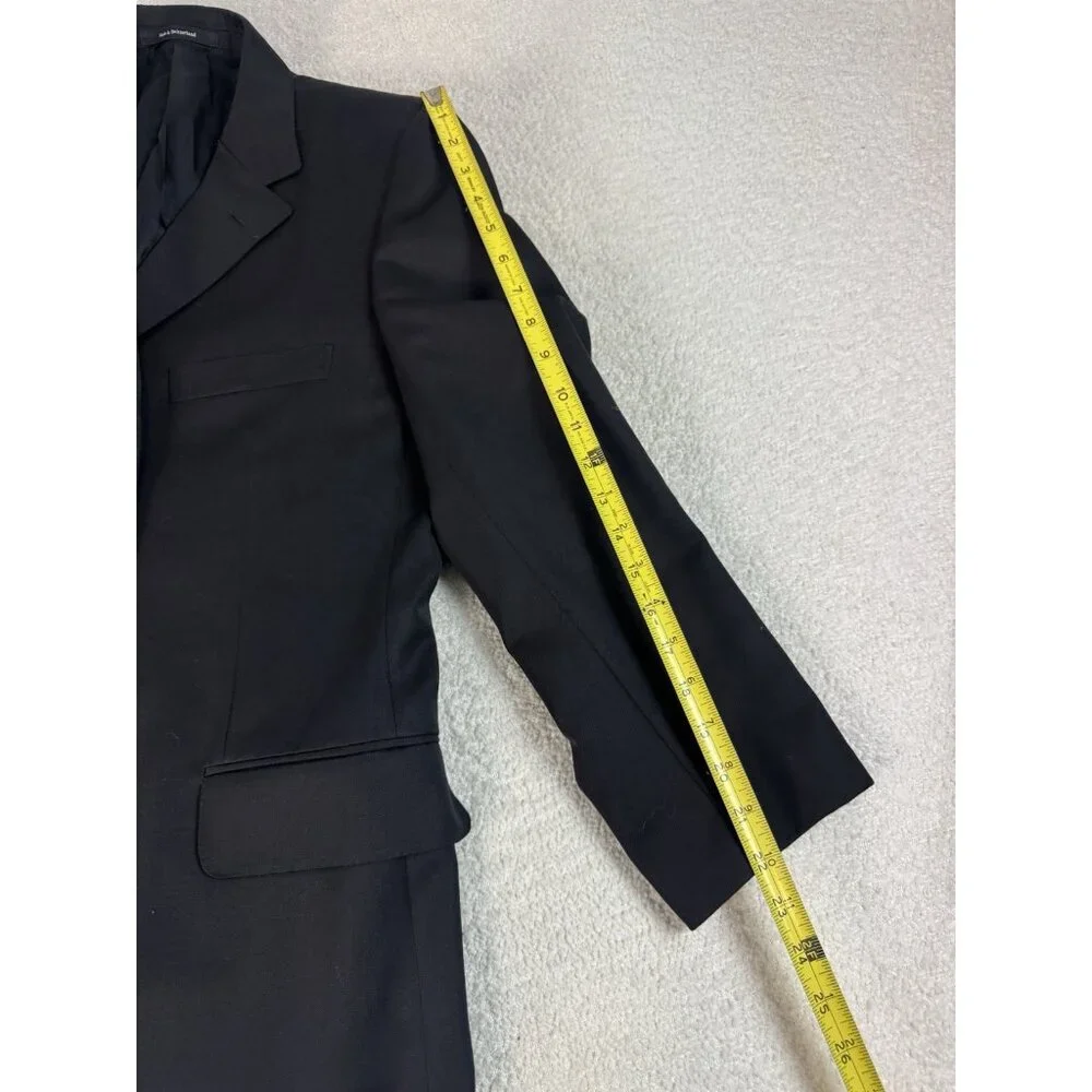 Gucci Men's Formal 3 Buttons Black‎ Wool Mohair Jacket  Size 48